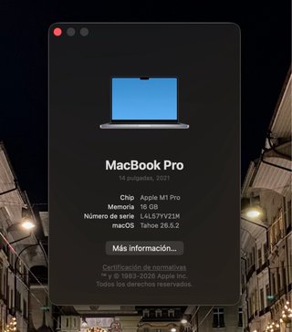 MacBook Pro 14” M1 Pro - 16Gb RAM
