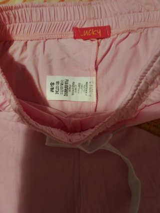 Pantaloni tuta donna leggeri rosa
