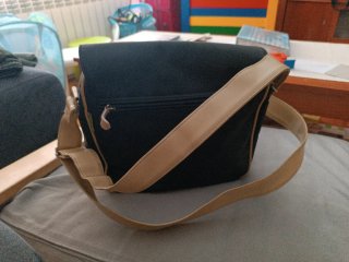 Bolso Sipecusa Negro y Beige