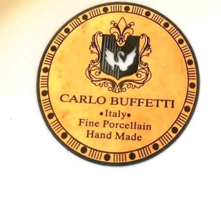 Elegante ciotola Carlo in porcellana