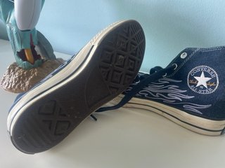 Tenis Converse All Star Azul con Diseño