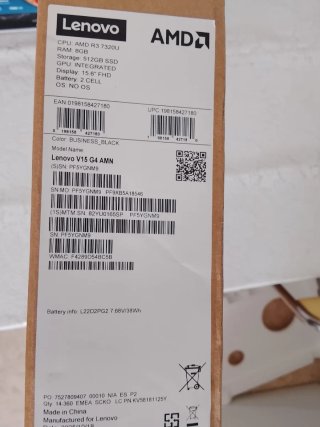 Lenovo V15 G4 Portátil Negro