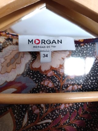 Vestido gasa estampado floral Morgan Talla 34