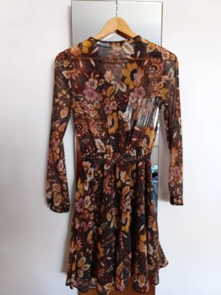 Vestido gasa estampado floral Morgan Talla 34