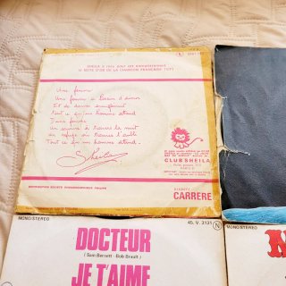 Lote 5 Vinilos 7" 45RPM Pop Rock Frances