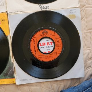 Lote 5 Vinilos 7" 45RPM Pop Rock Frances