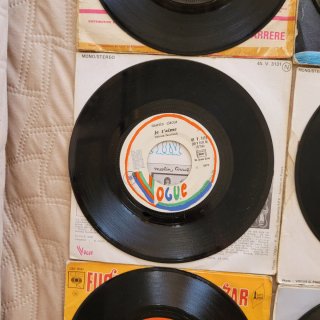Lote 5 Vinilos 7" 45RPM Pop Rock Frances
