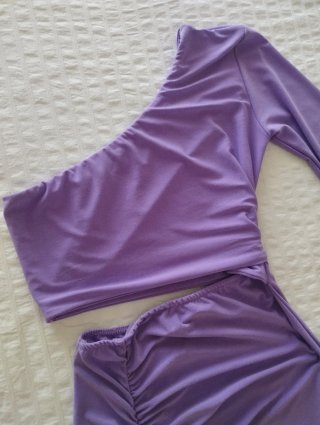 Vestido lila asimétrico Sorellas Talla Única