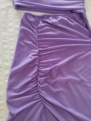 Vestido lila asimétrico Sorellas Talla Única