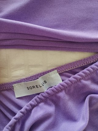 Vestido lila asimétrico Sorellas Talla Única