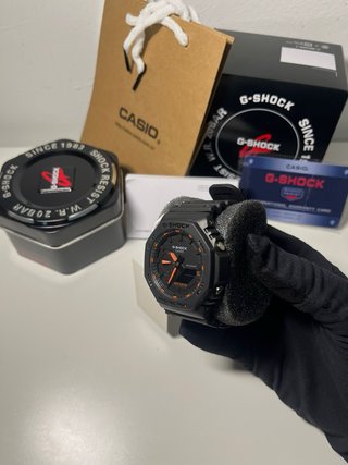 G-Shock GA2100 Negro Naranja