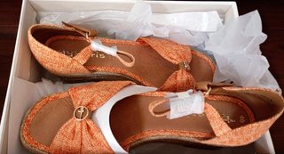 Sandalias de Cuña Tamaris Alpargatas Naranja T.40