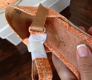 Sandalias de Cuña Tamaris Alpargatas Naranja T.40