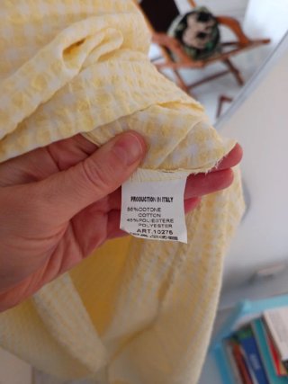 Vestido amarillo Banoffee cuadros