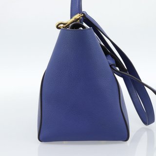 CELINE Belt bag Hand Bag Leather 2way Blue Gold