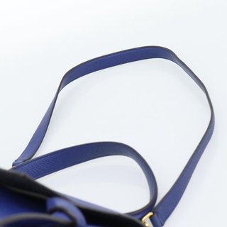 CELINE Belt bag Hand Bag Leather 2way Blue Gold