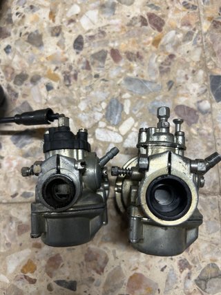 Carburadores y puño acelerador moto vespino