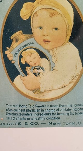 Cartel Vintage Colgate's Baby Talc