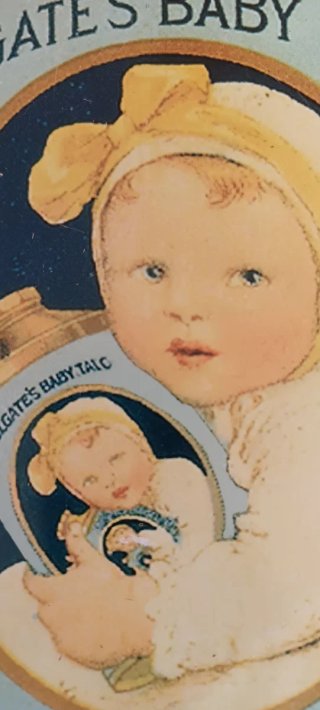 Cartel Vintage Colgate's Baby Talc