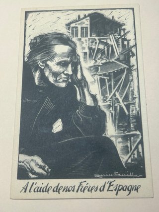 CARTOLINE RARISSIMA DELLA GUERRA CIVILE. CARTA POSTALE DI COLLEZIONE