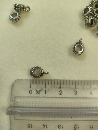 Distanziatori per gioielli in argento tibetano