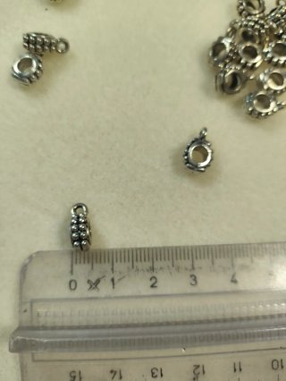 Distanziatori per gioielli in argento tibetano