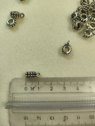 Distanziatori per gioielli in argento tibetano
