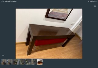 Mueble recibidor madera