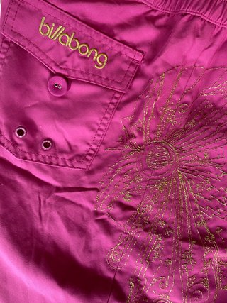 Bañador Billabong Rosa Bordado Y2K Mujer L