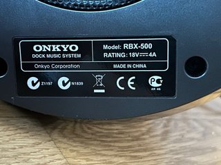 Sistema de música Onkyo RBX-500 Negro