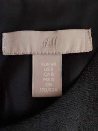 Vestido H&M Talla 40 Gris