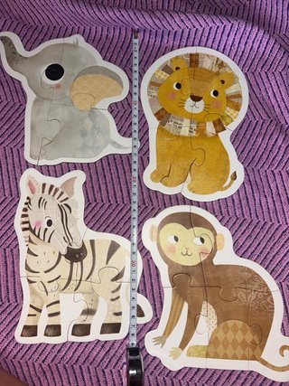 Pack 4 Puzzles Animales Apli Kids