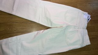 Pantalones Mango Beige Algodón