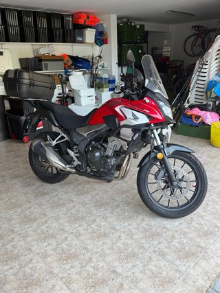 Honda CB 500 X Roja y Plata