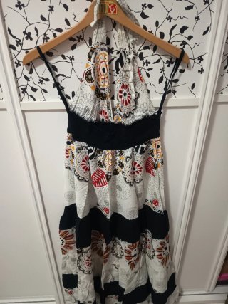 Vestido largo estampado verano