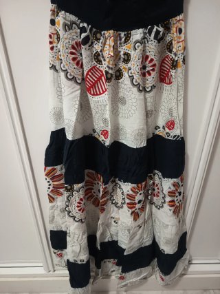 Vestido largo estampado verano