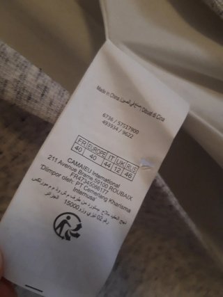 Chaqueta americana CAMAÏEU gris mujer