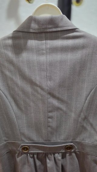 Traje de chaqueta gris mujer