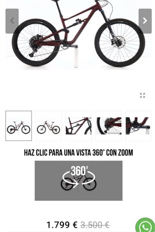 Bicicleta Enduro Specialized Status S3 Talla M