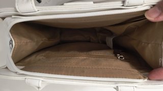 Bolso mano y opción bandolera blanco
