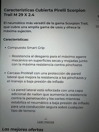 Cubiertas Pirelli Scorpion Pro Wall Trail M y R