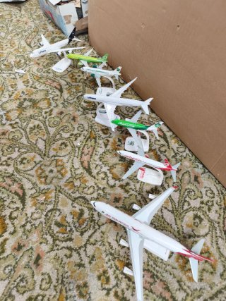 Lote 7 Maquetas Aviones Comerciales
