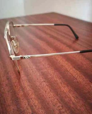 Monturas Gafas Christian Dior Vintage Dorado