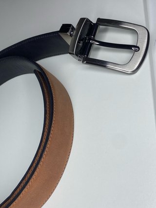 Cinturón Piel Reversible Negro/Marrón Talla XL