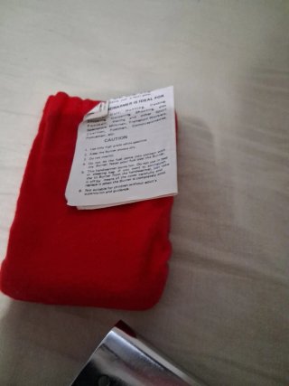 Calentador manos catalítico.Funda de fieltro