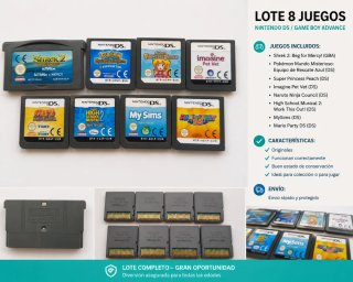 Lote 8 Juegos Nintendo DS / GBA