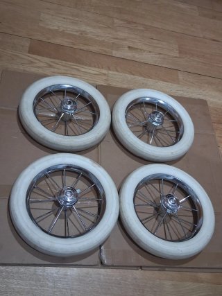 Ruedas Carrito Bebé Antiguo (4 uds)