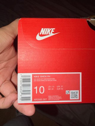 NEGOCIABLE Nike Shox R4 Noir-Ironstone Talla 42