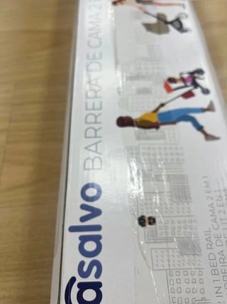 Asalvo Barrera de Cama 2 en 1 de 150 cm para Niño