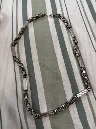 Collar Acero Inoxidable Estilo Bizantino Hombre